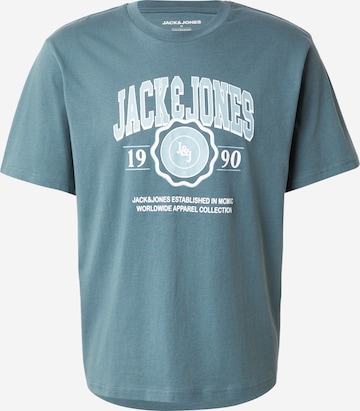 JACK & JONES Koszulka 'JJMAKO' w kolorze niebieski: przód