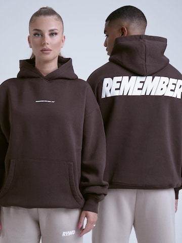 Remember you will die Sweatshirt 'Remember' in Braun