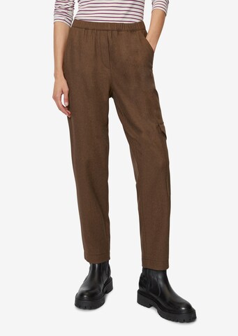 Regular Pantalon cargo Marc O'Polo en marron : devant