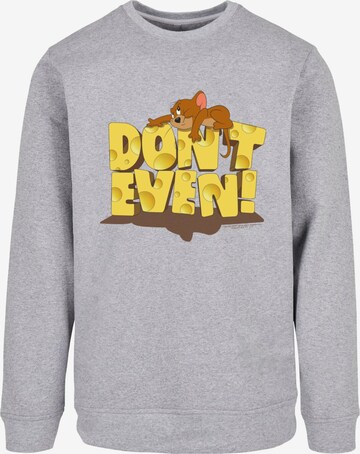 ABSOLUTE CULT Sweatshirt 'Tom and Jerry - Don't Even' in Grey: front