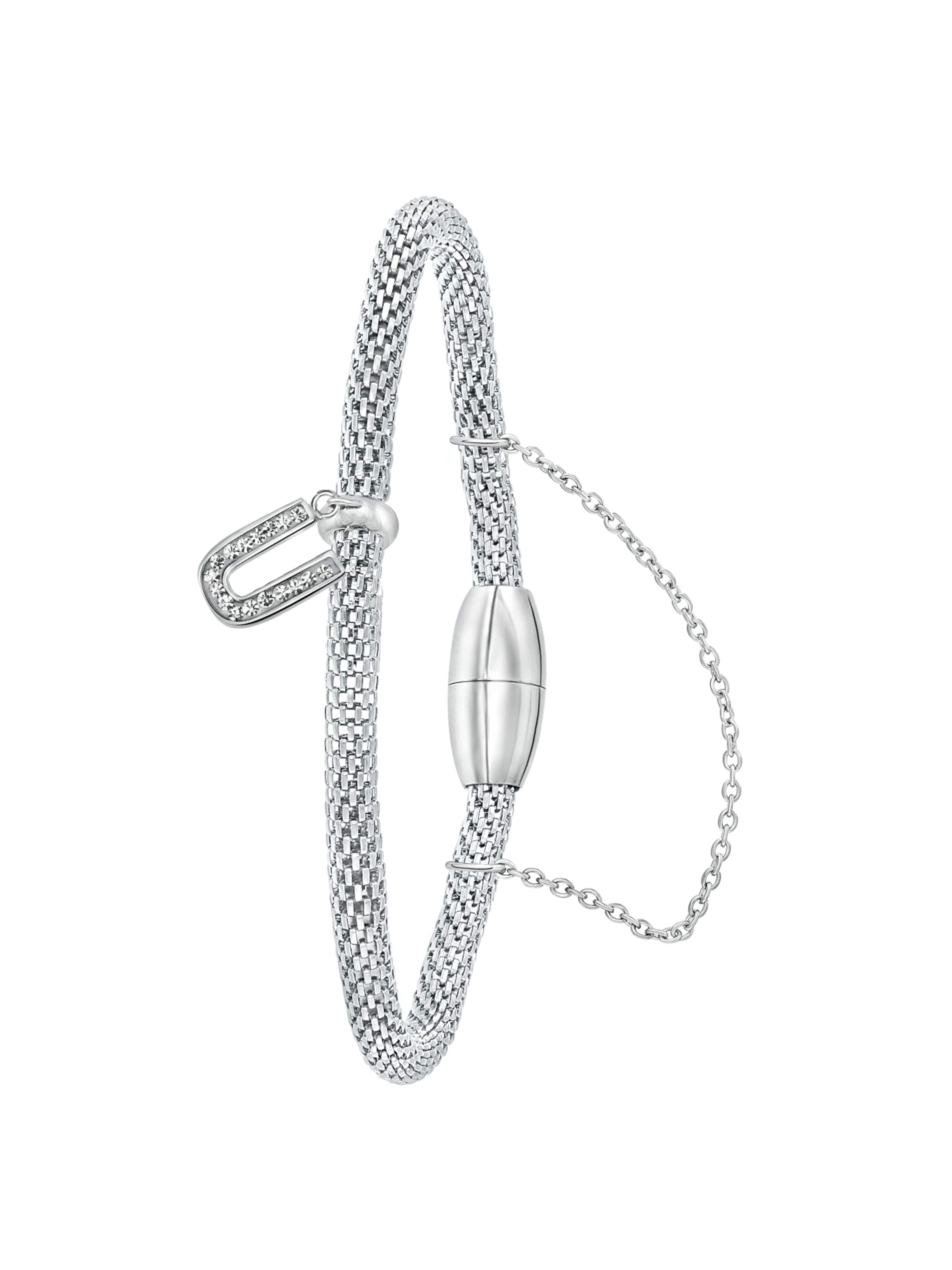 Lucardi Bracelet in Silver: front