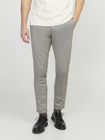 Regular Pantalon chino 'Marco' JACK & JONES en gris : devant