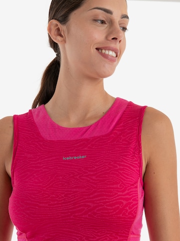 ICEBREAKER Top 'Mer 125 ZoneKnit' in Pink