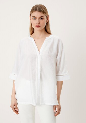 Chemisier s.Oliver BLACK LABEL en blanc : devant