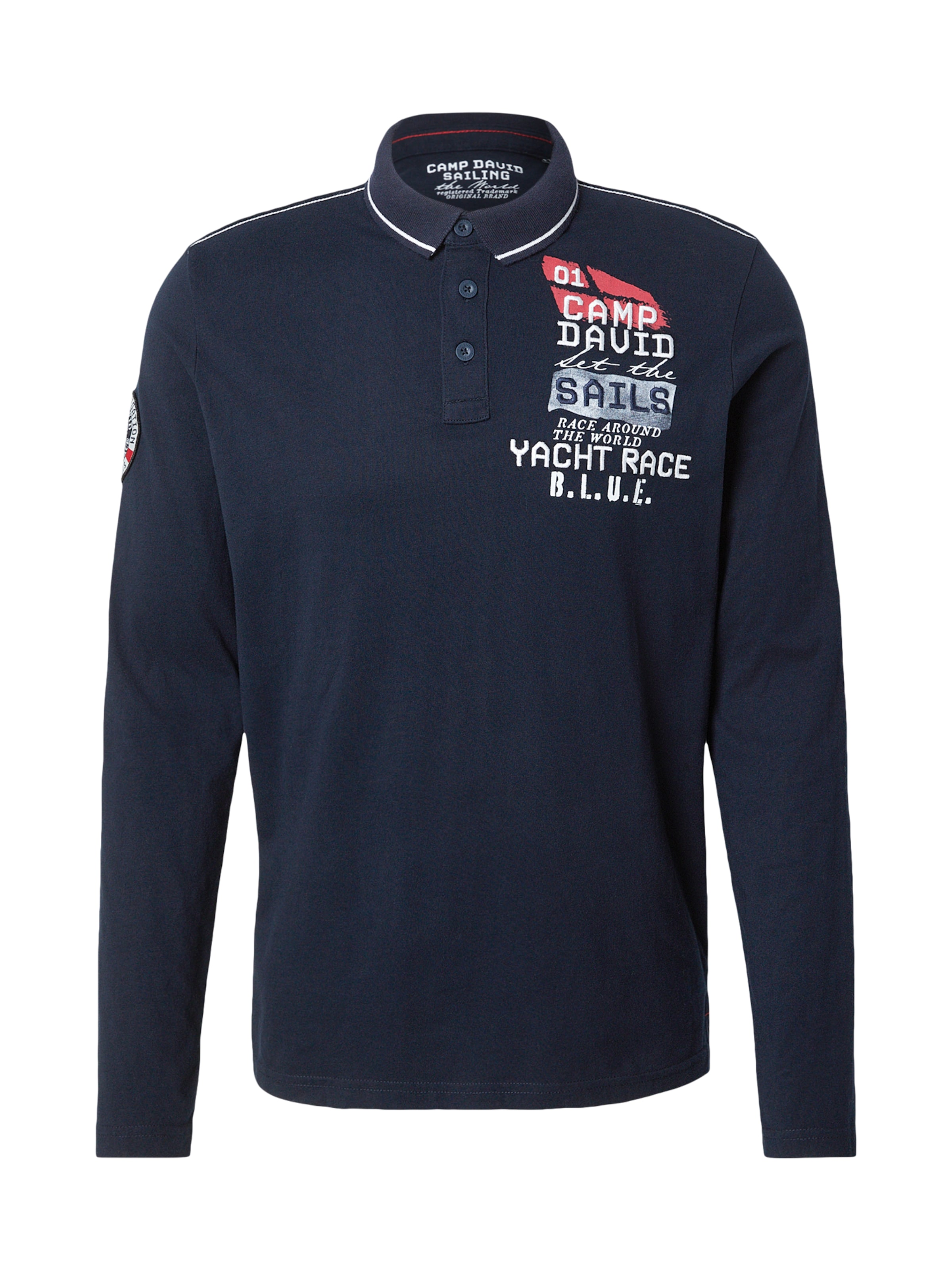 Maglietta di CAMP DAVID in blu: frontale