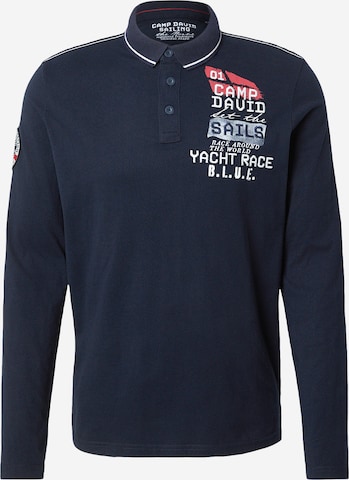 Maglietta di CAMP DAVID in blu: frontale