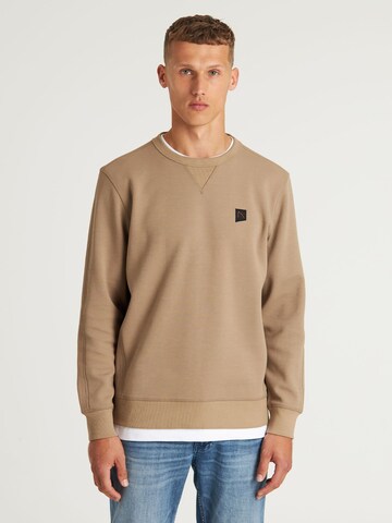 CHASIN' Sweatshirt ' Ryder ' in Beige: front