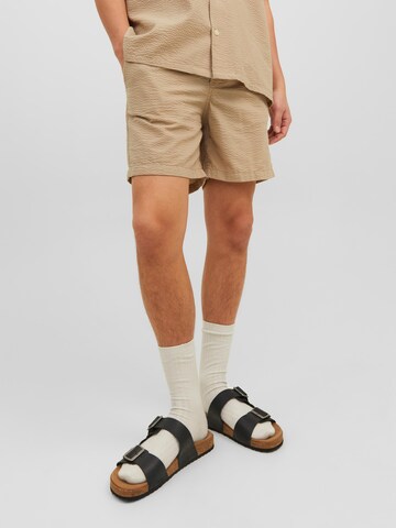 JACK & JONES regular Bukser 'Jeff' i beige: forside