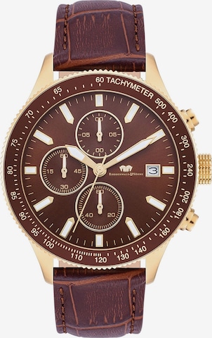 Rhodenwald & Söhne Analog Watch in Brown: front