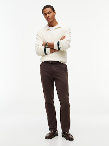 TOMMY HILFIGER Slimfit Chinobyxa 'DENTON ESSENTIAL' i brun: framsida