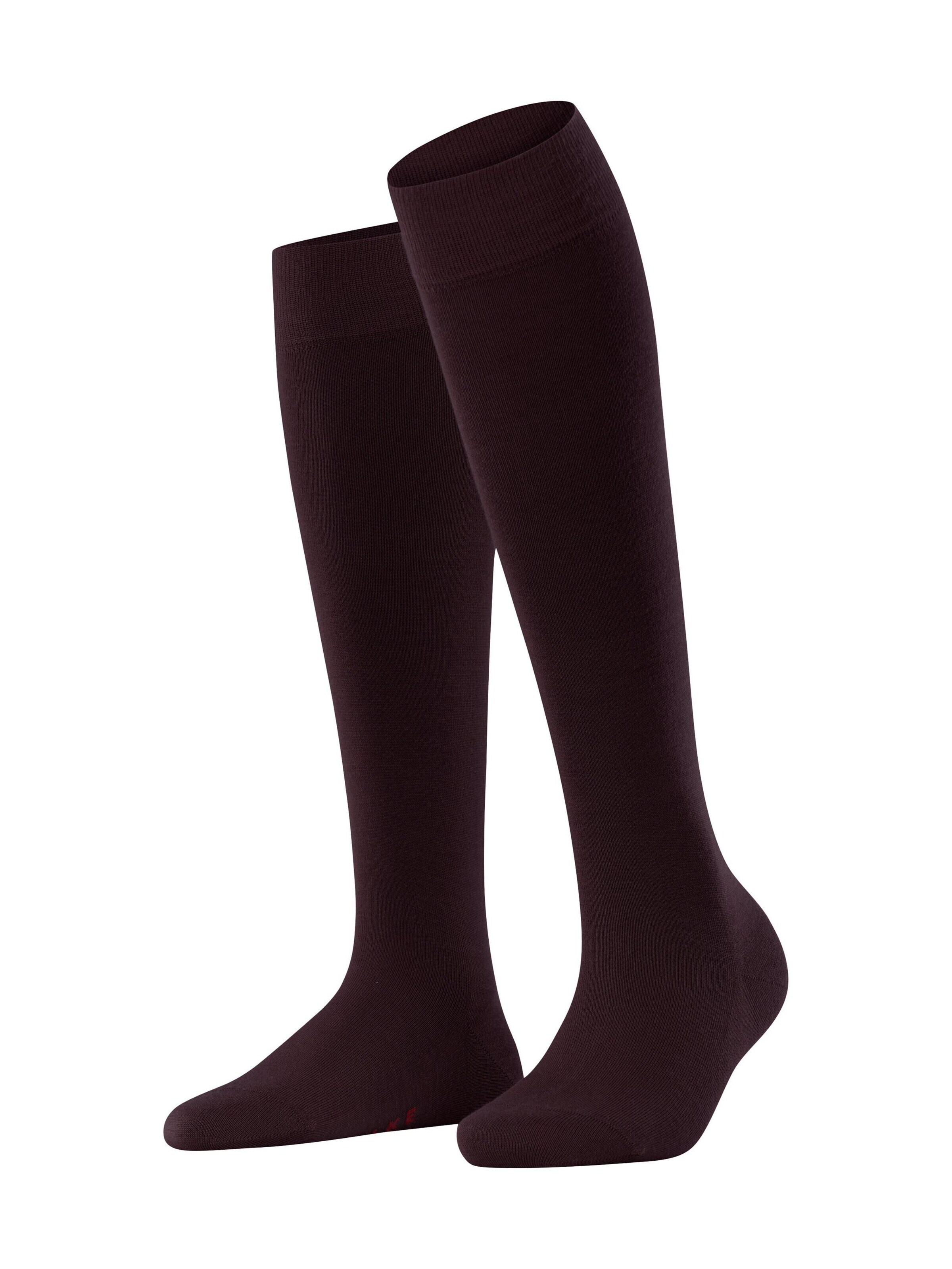 FALKE Knee High Socks 'Softmerino' in Red
