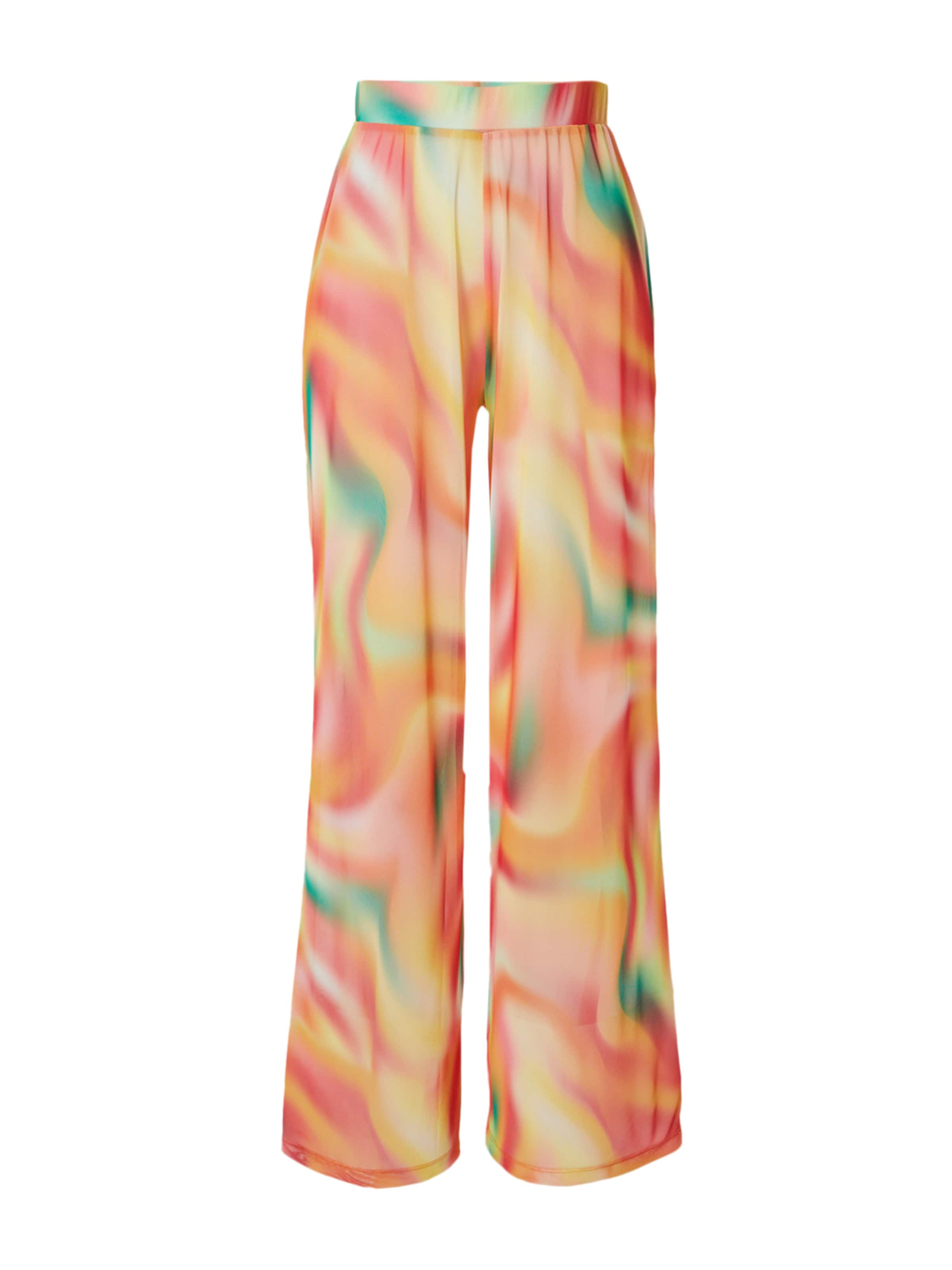 VIERVIER Voľný strih Nohavice 'Manuela' - Oranžová: predná strana