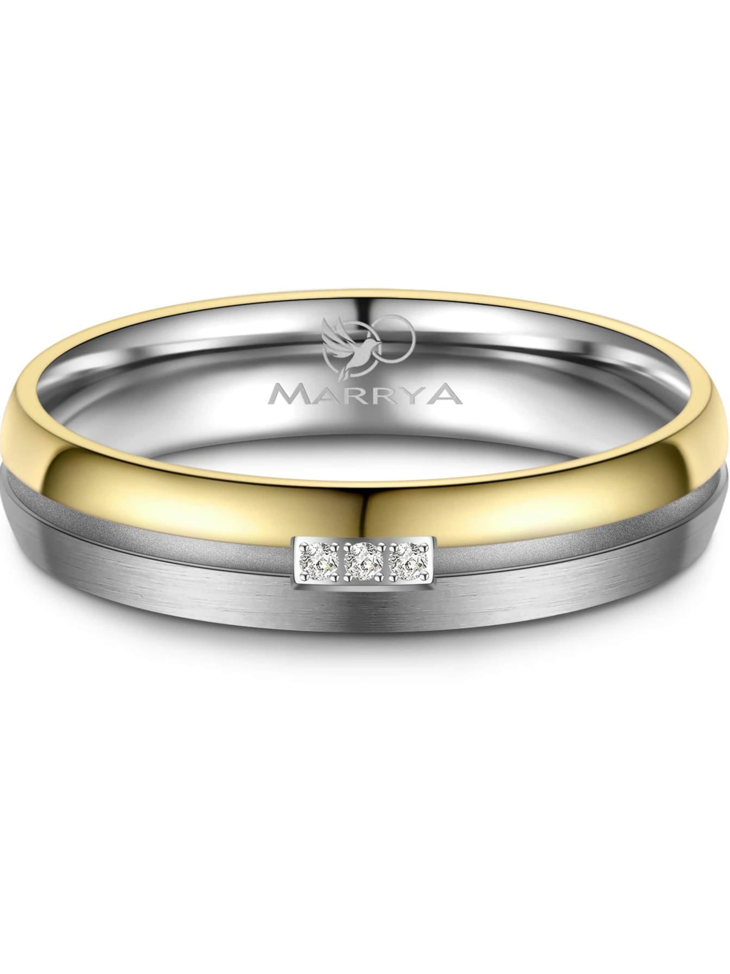 MARRYA Ring 'MARRYA TI-13 Ehering aus Titan'‌‌‌ in Silber