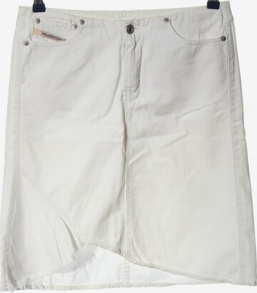 DIESEL Jeansrock M in Weiß: predná strana