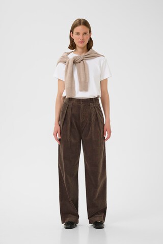 InWear Wide leg Trousers 'ToriIW' in Grey