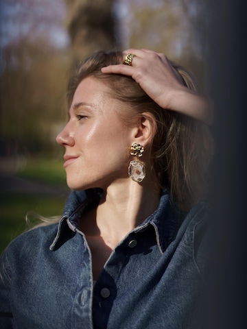Les Reines Ohrringe 'Champagne Lumière'‌ in Gold