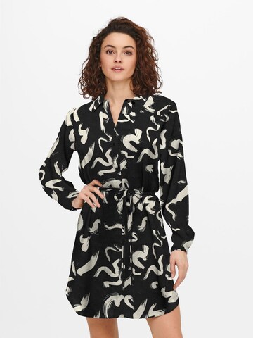 Abito camicia 'ONLNOVA' di ONLY in nero: frontale