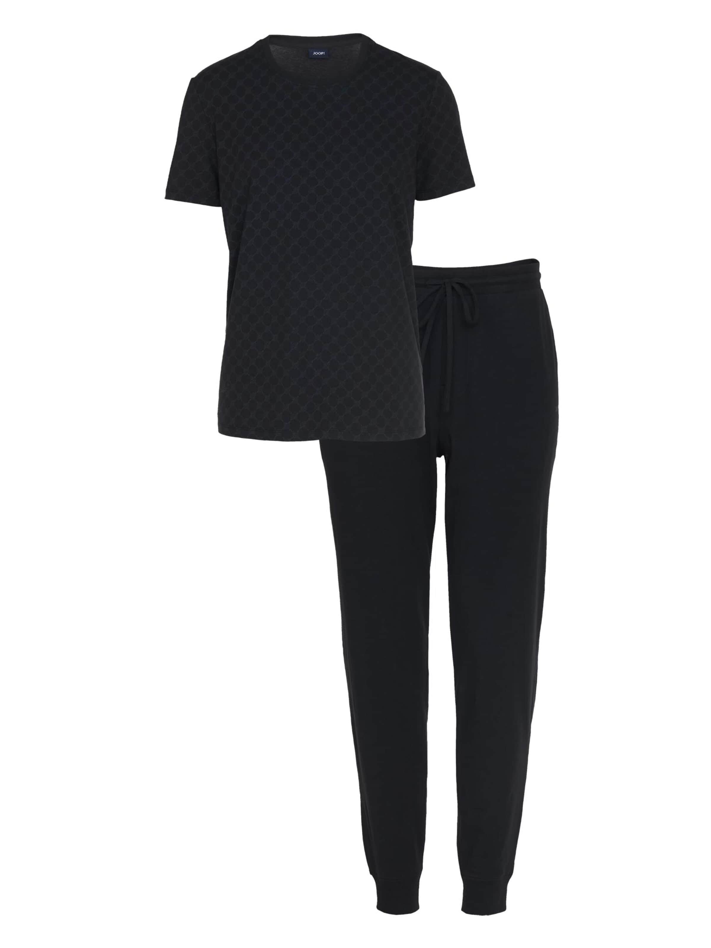 JOOP! Short Pajamas 'Comfort' in Black: front