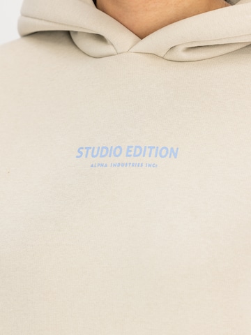 ALPHA INDUSTRIES Trui 'Studio Edition' in Beige