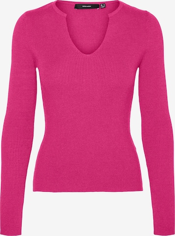 Pull-over 'PATSY' VERO MODA en rose : devant