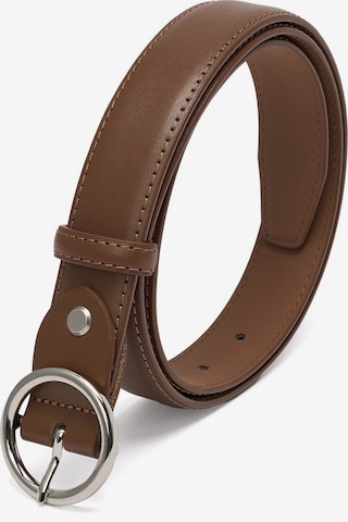 jolar Belt 'Round Buckle' in Brown: front