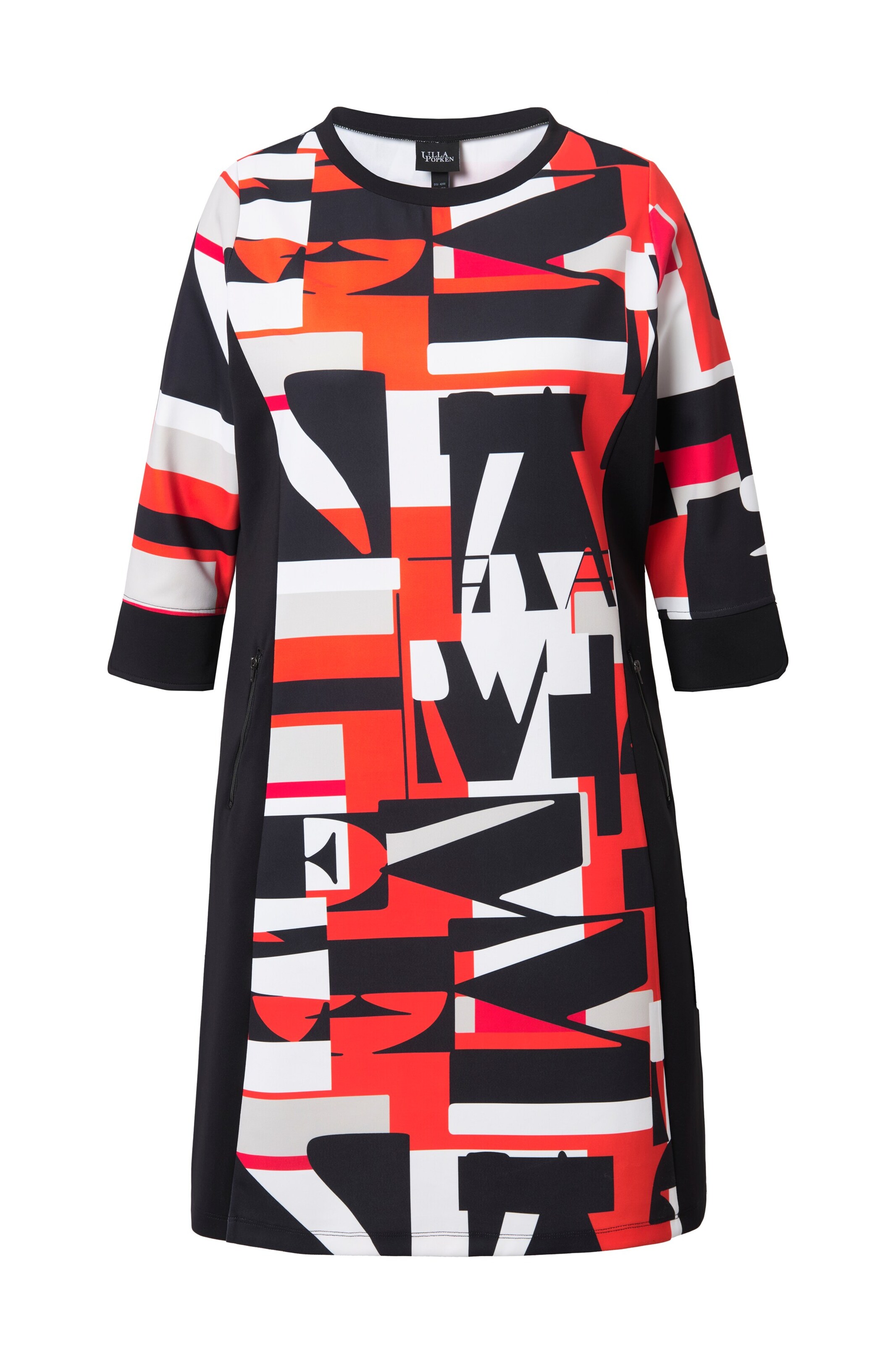 Ulla Popken Jurk in Zwart: voorkant