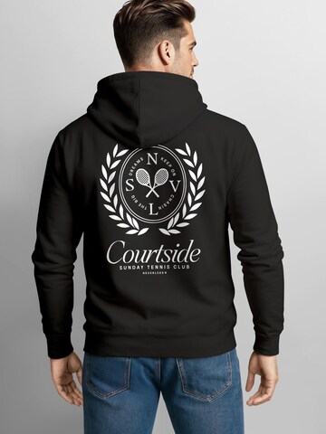 Neverless Sweatshirt 'Courtside Tennis'‌‌‌‌‌ in Schwarz