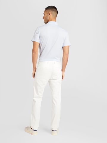 BOSS Úzky strih Chino nohavice - biela