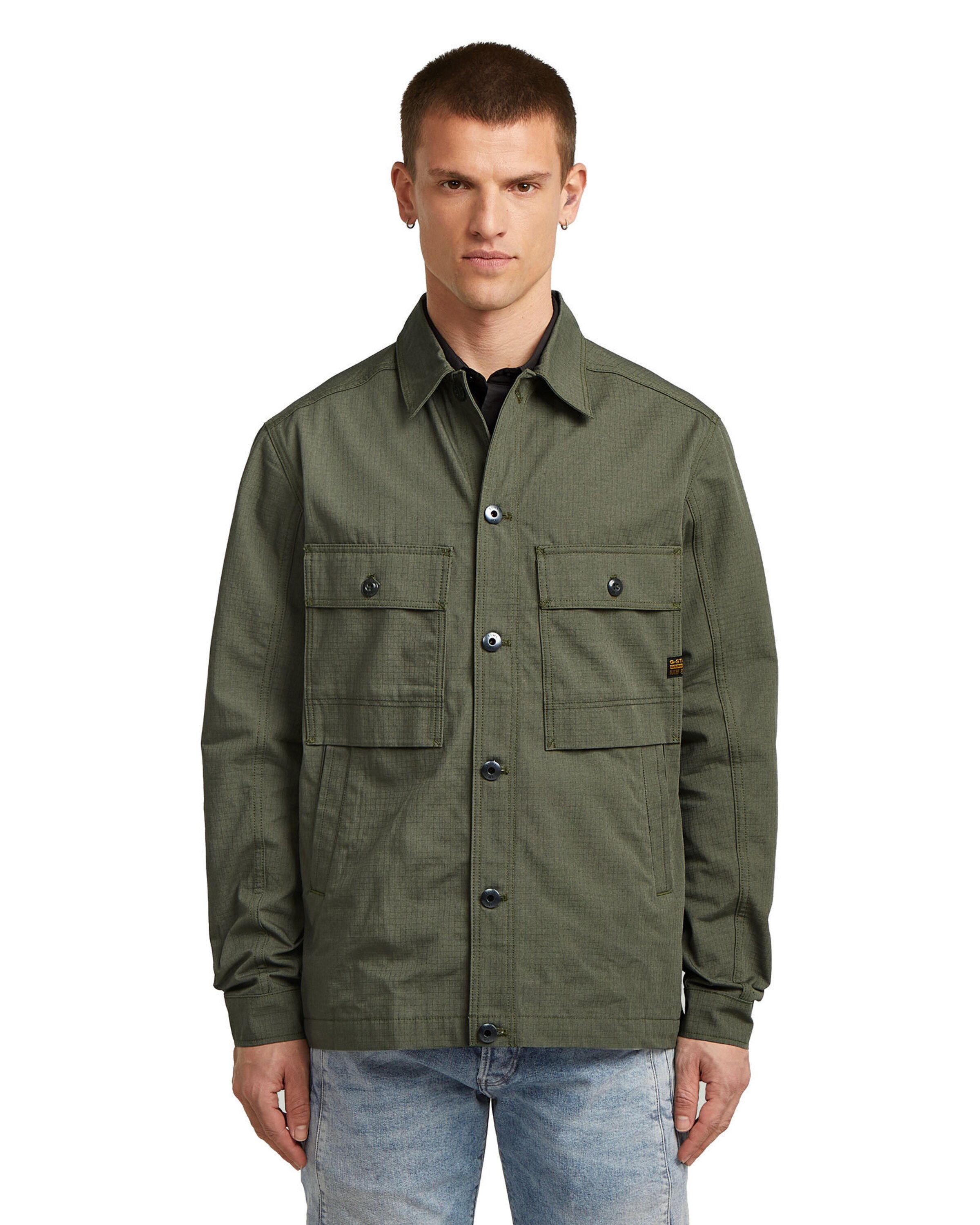 Coupe regular Chemise G-STAR en vert : devant