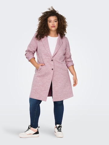 Manteau mi-saison 'Carrie' ONLY Carmakoma en rose