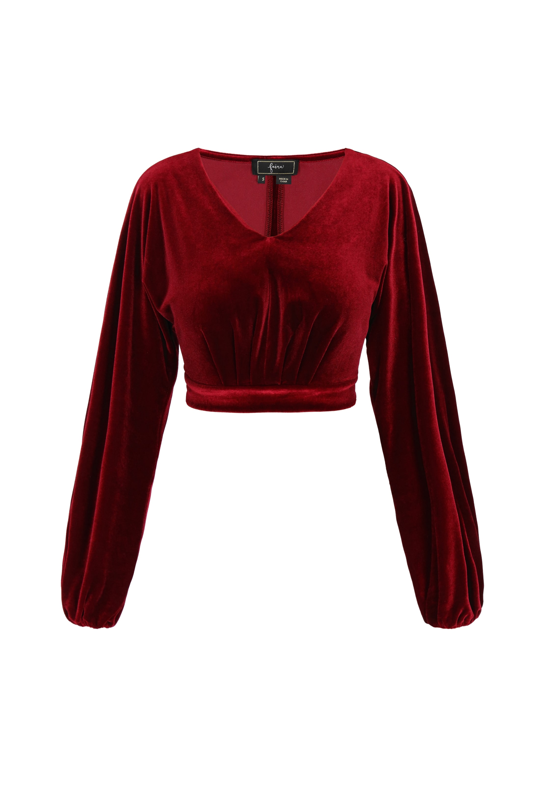 faina - Blusa em vermelho: frente
