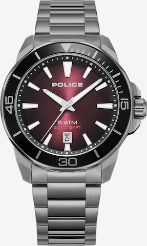 POLICE Analoog horloge 'Thornton' in Rood: voorkant