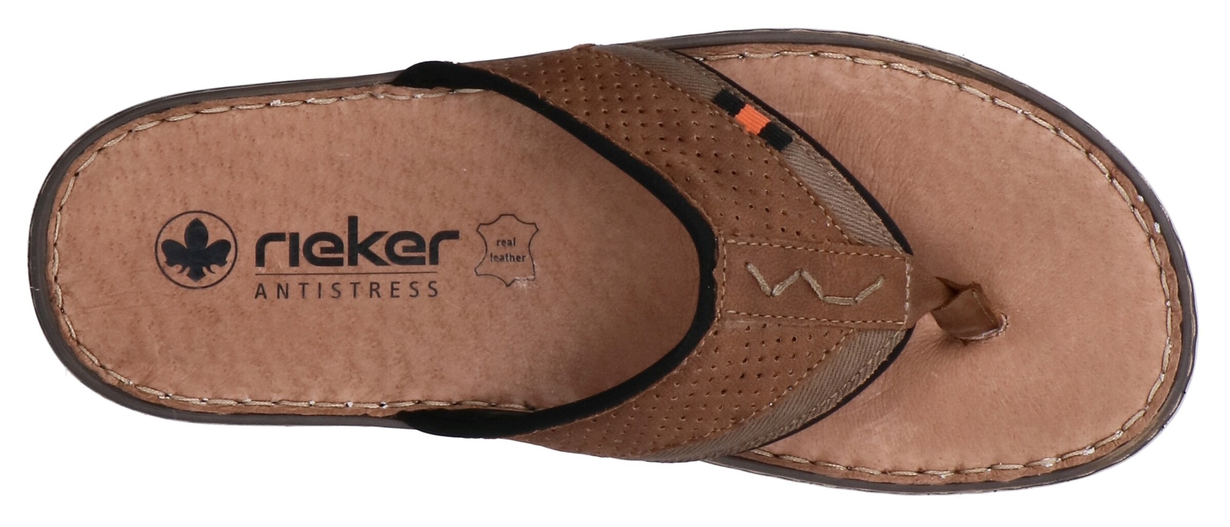 Tongs Rieker en marron