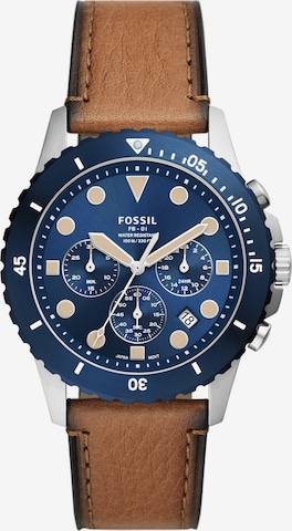 FOSSIL - Reloj analógico en azul: frente