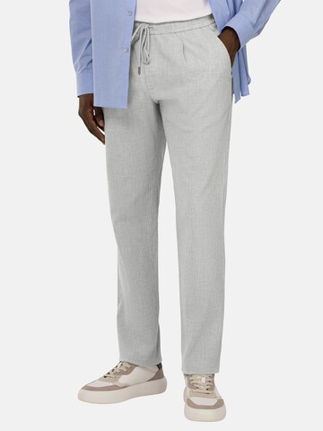 Coupe slim Pantalon à plis Boggi Milano en gris : devant