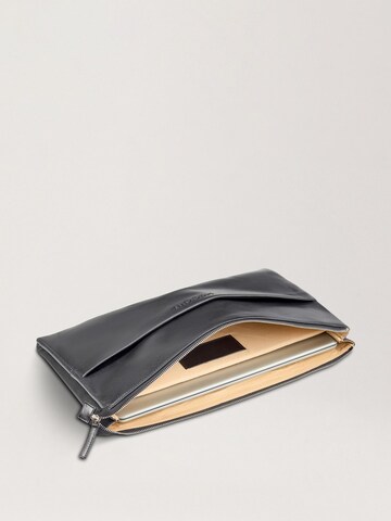 NEGOTIA Leather Laptoptas 'Notion 15.6 inch' in Zwart