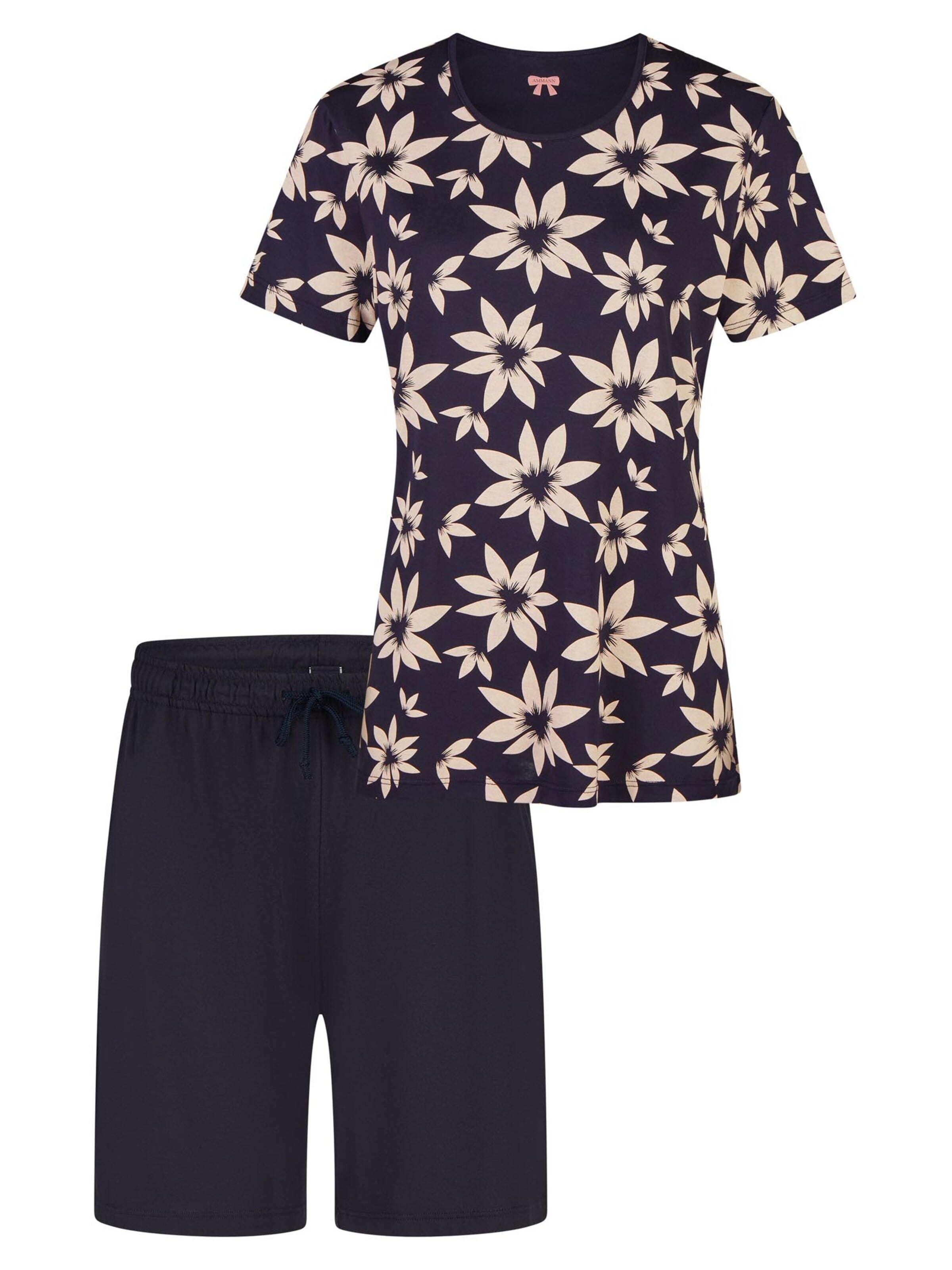 Ammann Pyjama 'Mix & Match' in Blauw: voorkant