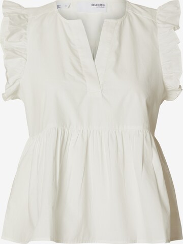 SELECTED FEMME Blouse 'BLAIR-IDA' in White: front