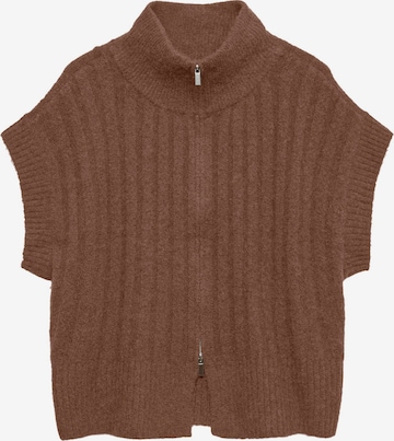 Gilet in maglia 'BANG' di VERO MODA in marrone: frontale