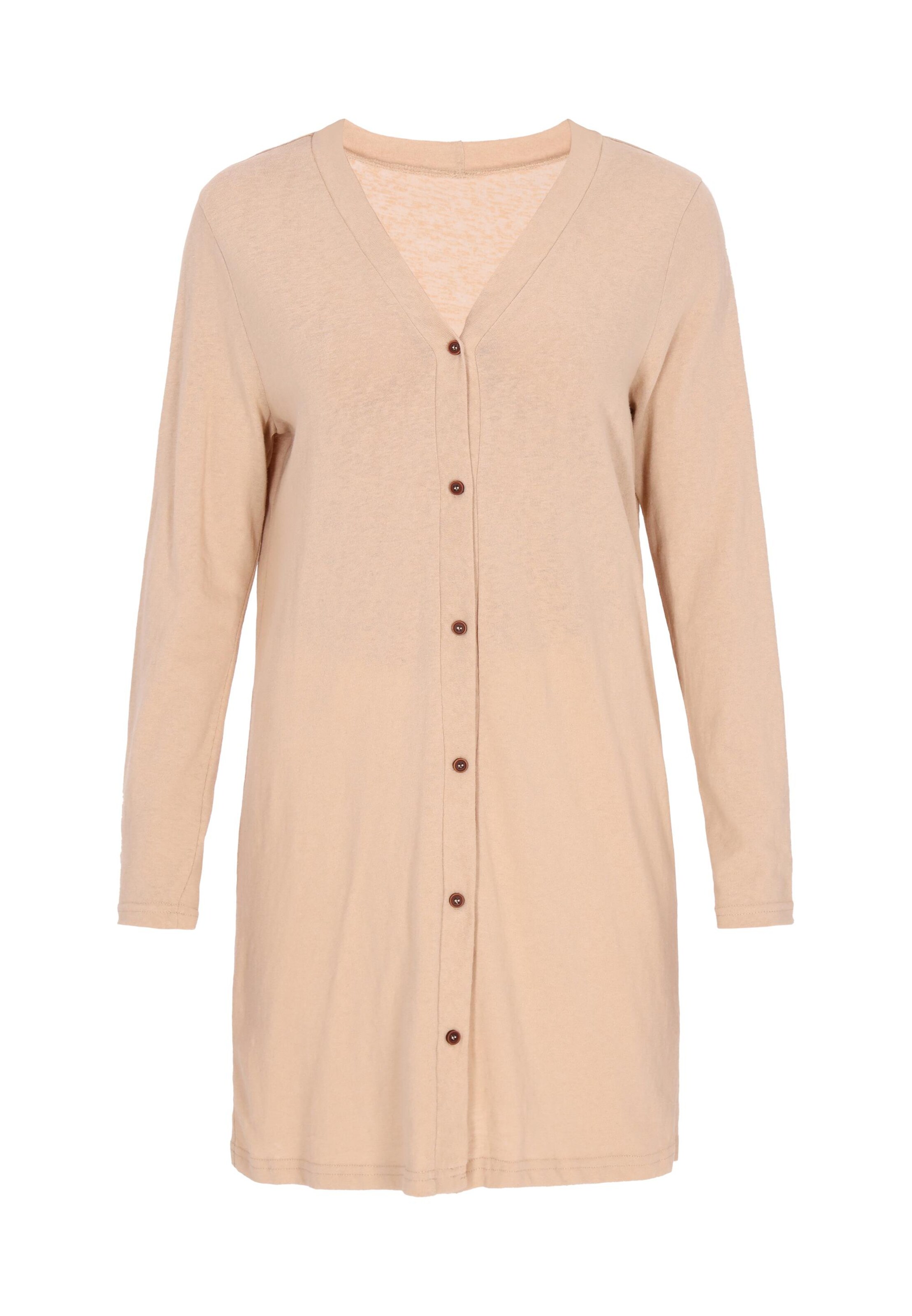 HALEE - Casaco de malha em castanho: frente