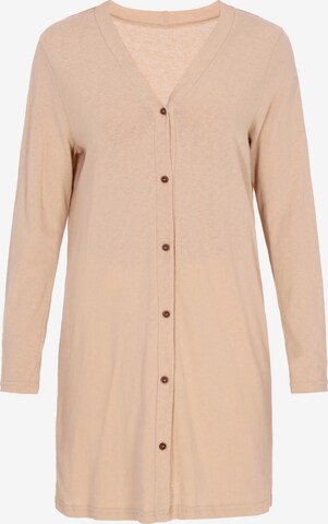 HALEE - Casaco de malha em castanho: frente