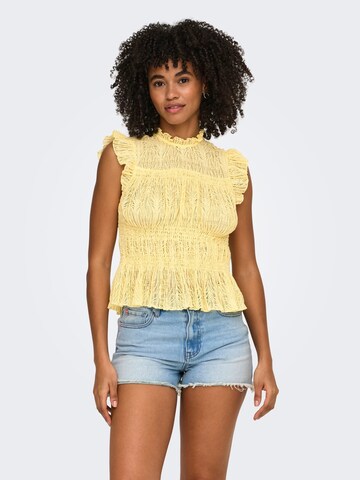 ONLY Top in Geel: voorkant