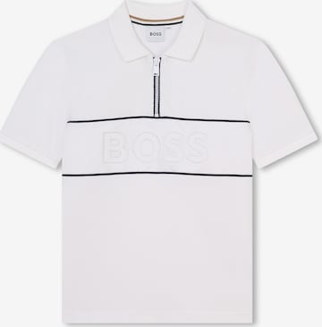 T-Shirt BOSS Kidswear en blanc : devant