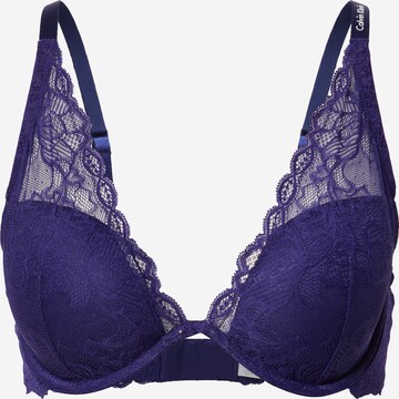 Calvin Klein Underwear Triangle Bra in Blue: front