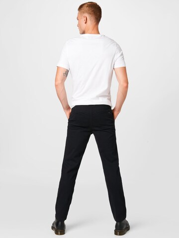 Coupe slim Pantalon 'Daniel' Kronstadt en noir