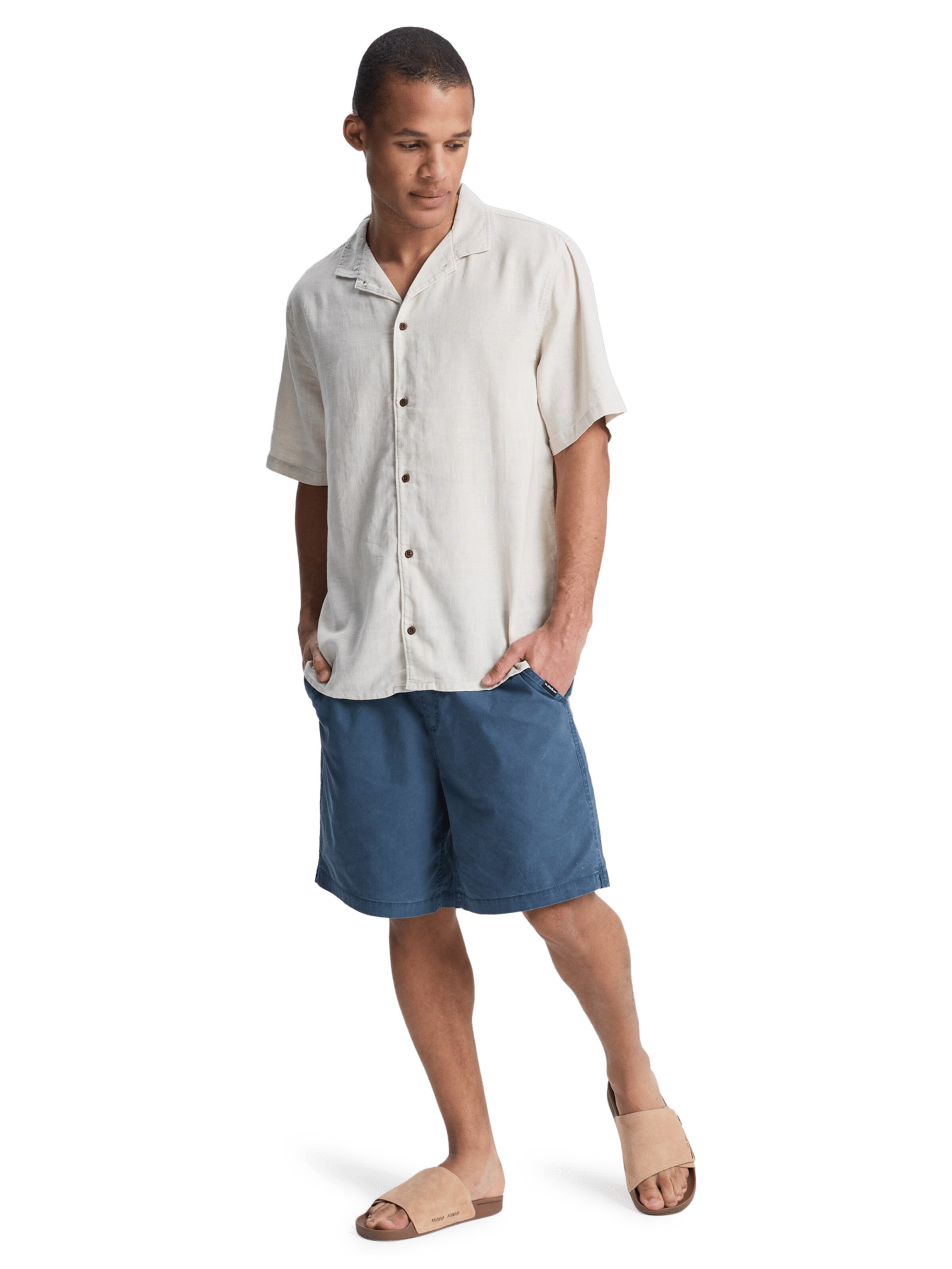 QUIKSILVER Comfort Fit Hemd 'Sunrise' in Weiß