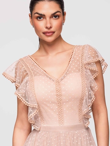 Ombre Dress in Beige