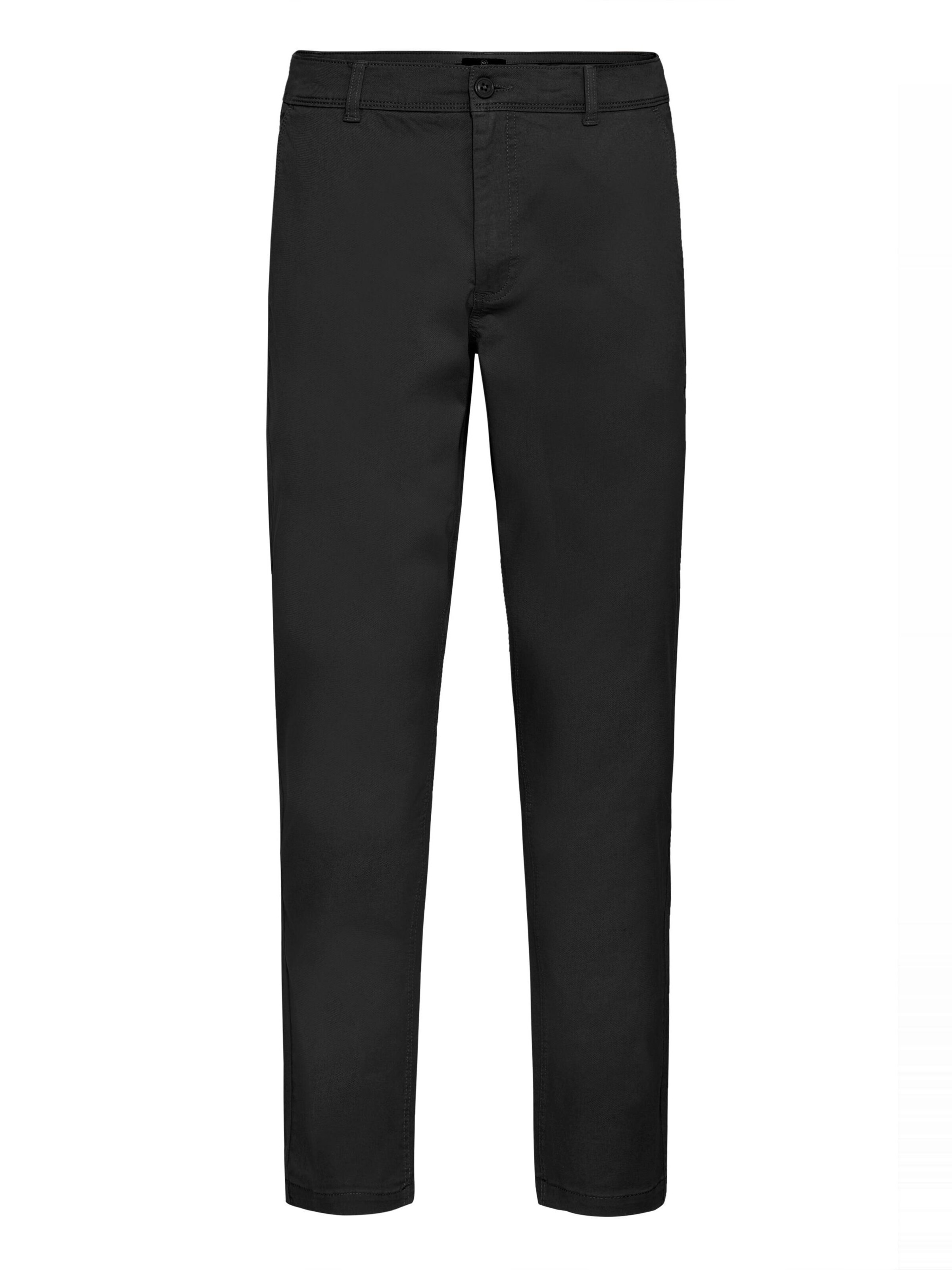 Regular Pantalon chino ' KSCummings ' Kronstadt en noir : devant