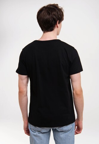 LOGOSHIRT Shirt 'Shenlong' in Zwart