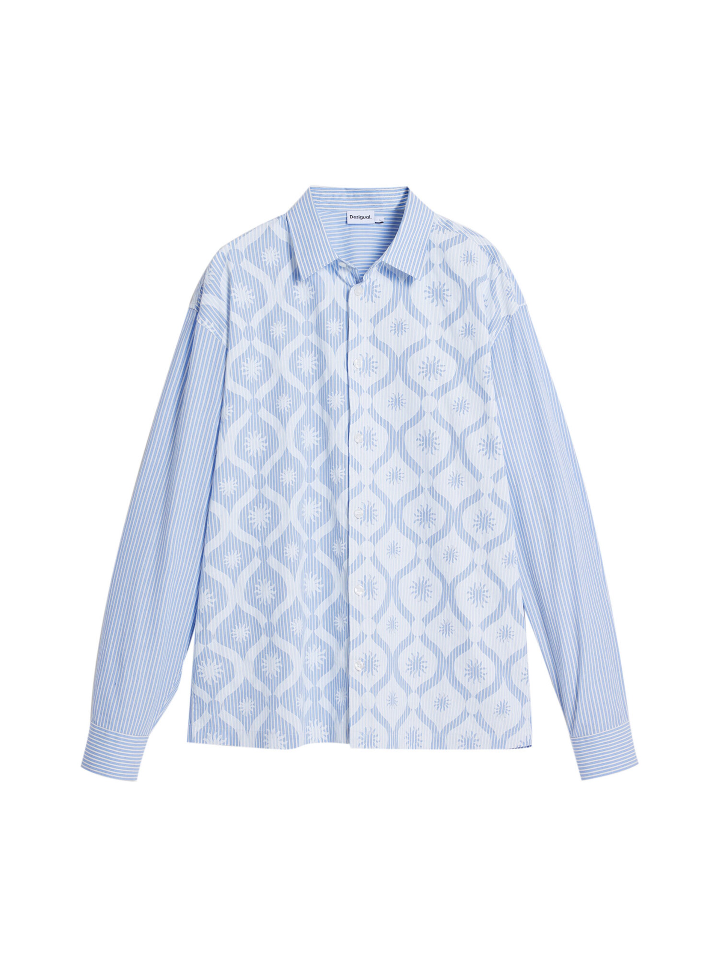 Desigual Regular Fit Hemd in Blau: Vorderseite